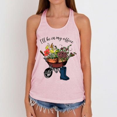 I'll Be In My Office Garden Gift Gardener Gardening Gift Women's Knotted Racerback Tank