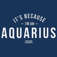 It's Because I'm An Aquarius Zodiac Sign Astrology Infant Baby Jersey Bodysuit