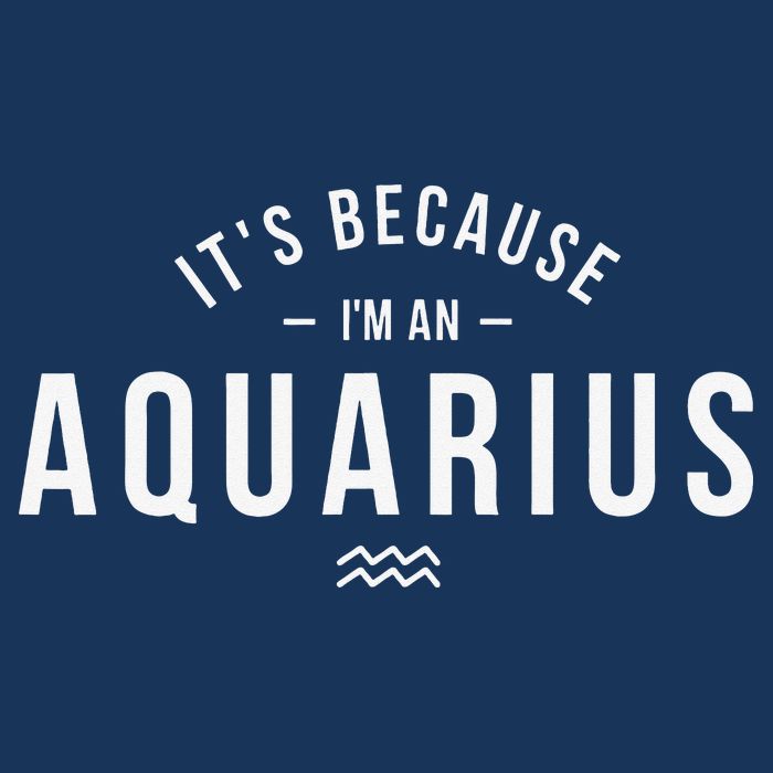 It's Because I'm An Aquarius Zodiac Sign Astrology Infant Baby Jersey Bodysuit