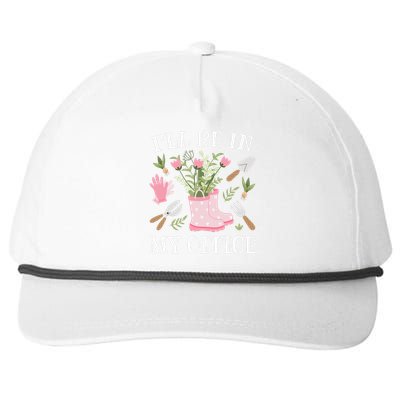 I'll Be In My Office Funny Gardening Garden Plant Gardener Snapback Five-Panel Rope Hat