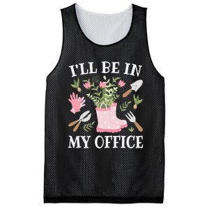 I'll Be In My Office Funny Gardening Garden Plant Gardener Mesh Reversible Basketball Jersey Tank