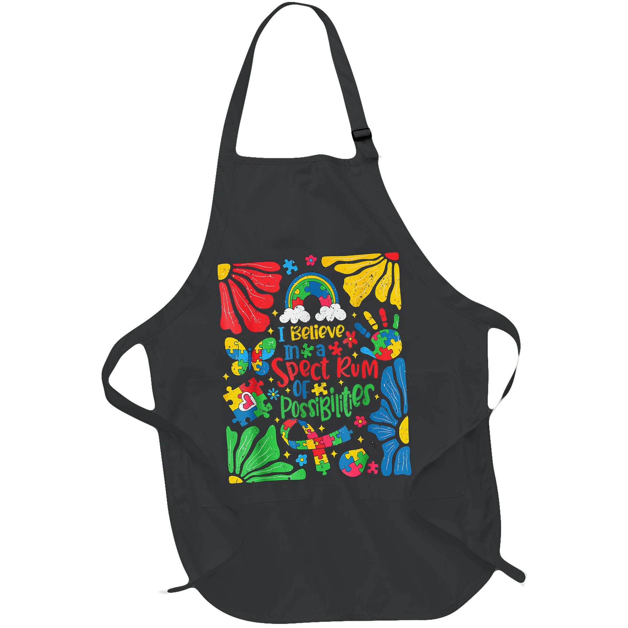 I Believe In A Spectrum Of Possibilities Autism Awareness Apron