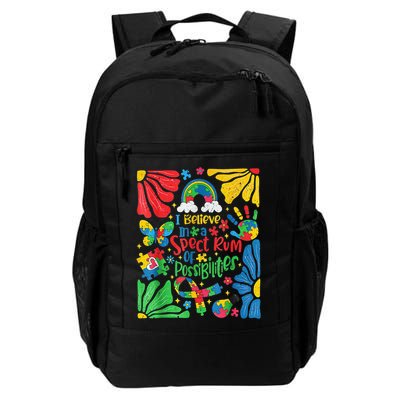I Believe In A Spectrum Of Possibilities Autism Awareness Backpack