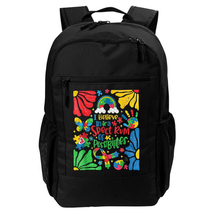 I Believe In A Spectrum Of Possibilities Autism Awareness Backpack