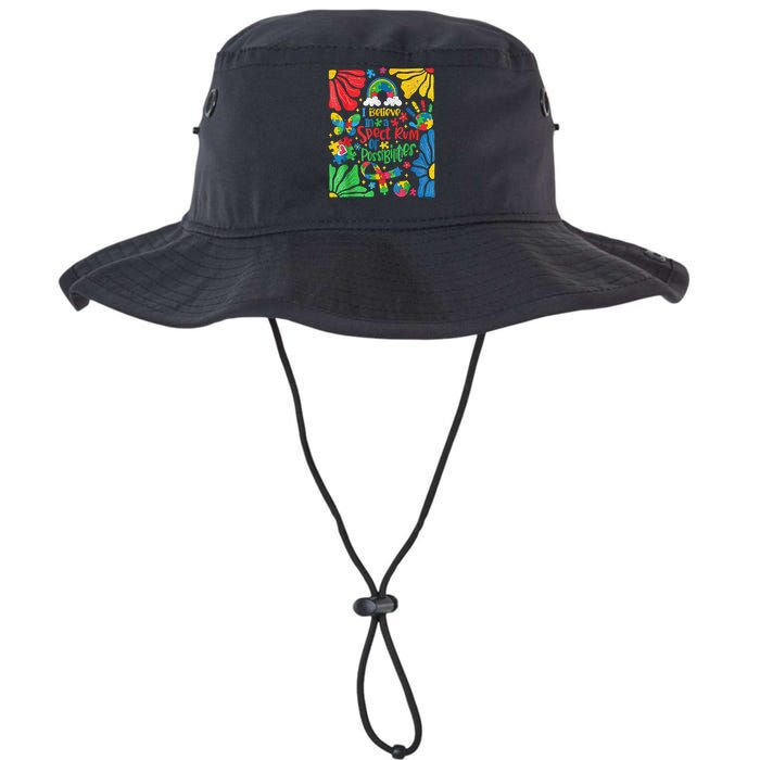 I Believe In A Spectrum Of Possibilities Autism Awareness Bucket Hat