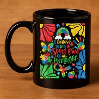 I Believe In A Spectrum Of Possibilities Autism Awareness 11oz C Handle Ceramic Mug