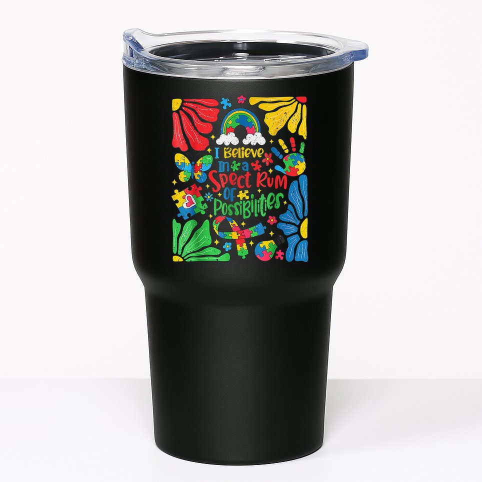 I Believe In A Spectrum Of Possibilities Autism Awareness Tumbler