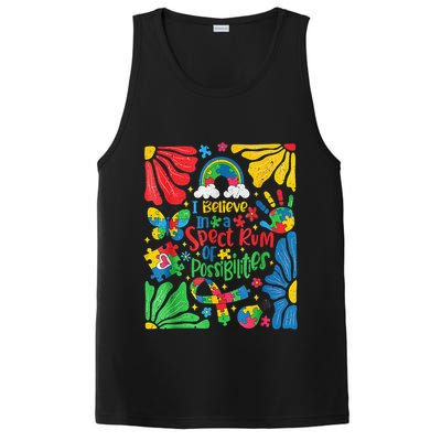 I Believe In A Spectrum Of Possibilities Autism Awareness PosiCharge Competitor Tank