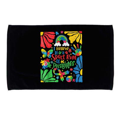 I Believe In A Spectrum Of Possibilities Autism Awareness Microfiber Hand Towel