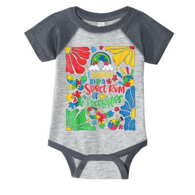 I Believe In A Spectrum Of Possibilities Autism Awareness Infant Baby Jersey Bodysuit