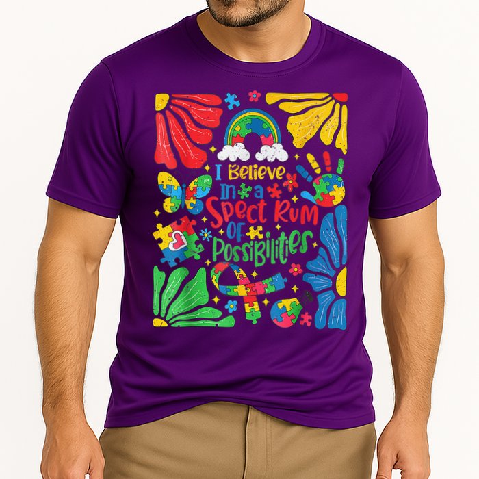 I Believe In A Spectrum Of Possibilities Autism Awareness Performance Shirt