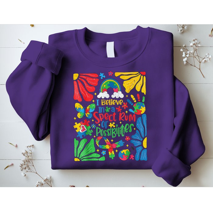 I Believe In A Spectrum Of Possibilities Autism Awareness Sweatshirt
