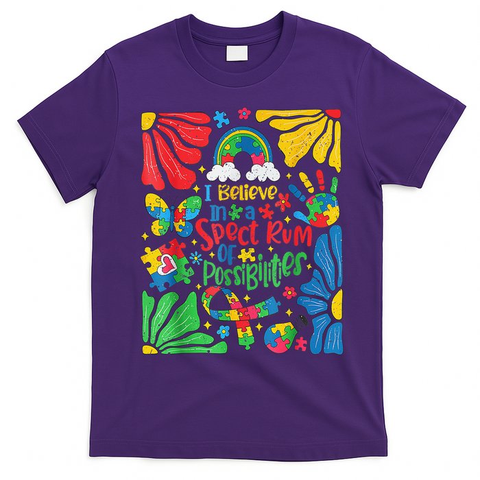 I Believe In A Spectrum Of Possibilities Autism Awareness T-Shirt