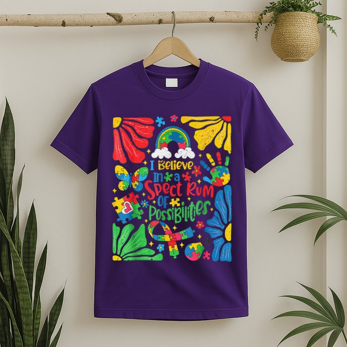 I Believe In A Spectrum Of Possibilities Autism Awareness T-Shirt