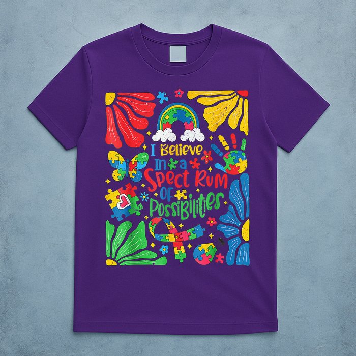 I Believe In A Spectrum Of Possibilities Autism Awareness T-Shirt
