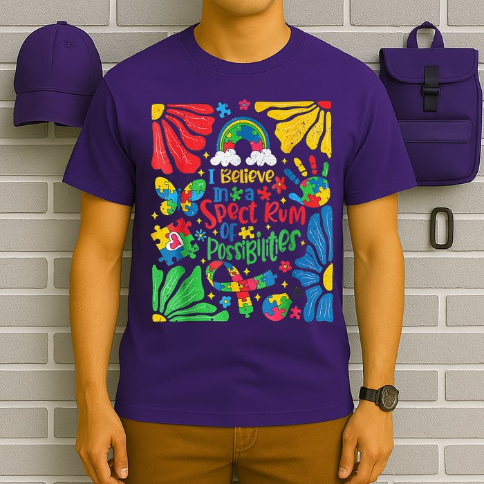 I Believe In A Spectrum Of Possibilities Autism Awareness T-Shirt
