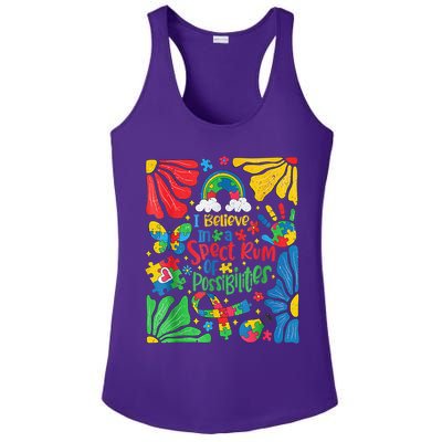 I Believe In A Spectrum Of Possibilities Autism Awareness Ladies PosiCharge Competitor Racerback Tank