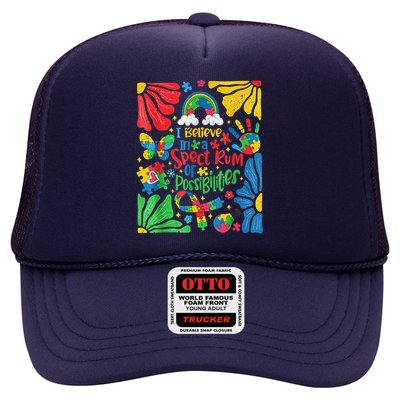 I Believe In A Spectrum Of Possibilities Autism Awareness Hat