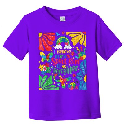 I Believe In A Spectrum Of Possibilities Autism Awareness Toddler T-Shirt