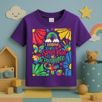 I Believe In A Spectrum Of Possibilities Autism Awareness Toddler T-Shirt