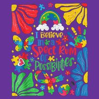 I Believe In A Spectrum Of Possibilities Autism Awareness Toddler T-Shirt