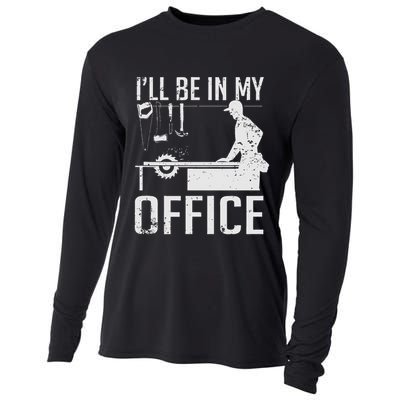 I'll Be In My Office Woodworking Cooling Performance Long Sleeve Crew