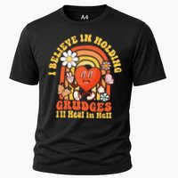 I Believe In Holding Grudges Ill Heal In Hell Rainbow Heart Cooling Performance Crew T-Shirt