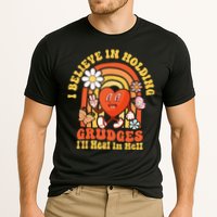 I Believe In Holding Grudges Ill Heal In Hell Rainbow Heart Cooling Performance Crew T-Shirt