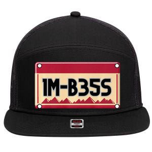 IM Bess 7 Panel Mesh Trucker Snapback Hat