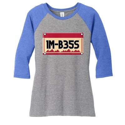 IM Bess Women's Tri-Blend 3/4-Sleeve Raglan Shirt