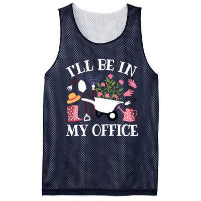 Ill Be In My Office Gardener Garden Funny Gardening Women Mesh Reversible Basketball Jersey Tank