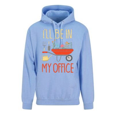 ILl Be In My Office Garden Funny Distressed Gardening Unisex Surf Hoodie