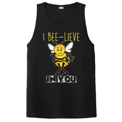 I Beelieve In You Teacher Testing Day Test Day PosiCharge Competitor Tank