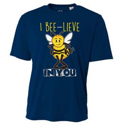 I Beelieve In You Teacher Testing Day Test Day Cooling Performance Crew T-Shirt