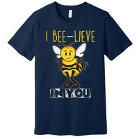 I Beelieve In You Teacher Testing Day Test Day Premium T-Shirt