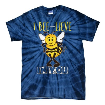 I Beelieve In You Teacher Testing Day Test Day Tie-Dye T-Shirt