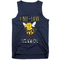 I Beelieve In You Teacher Testing Day Test Day Tank Top