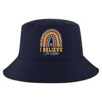 I Believe In You Rainbow Motivational Testing Day Teacher Cool Comfort Performance Bucket Hat