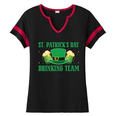 Irish Beer Ireland Flag St. Patricks Day Leprechau Ladies Halftime Notch Neck Tee