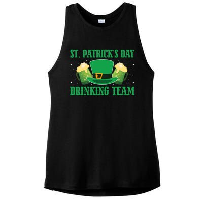 Irish Beer Ireland Flag St. Patricks Day Leprechau Ladies PosiCharge Tri-Blend Wicking Tank