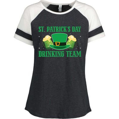 Irish Beer Ireland Flag St. Patricks Day Leprechau Enza Ladies Jersey Colorblock Tee