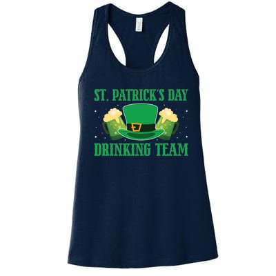 Irish Beer Ireland Flag St. Patricks Day Leprechau Women's Racerback Tank