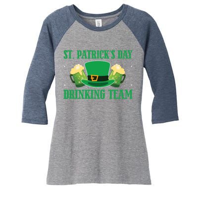 Irish Beer Ireland Flag St. Patricks Day Leprechau Women's Tri-Blend 3/4-Sleeve Raglan Shirt