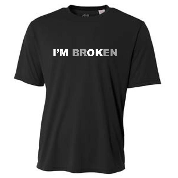 I'm Broken, I'm Ok Inspirational Cooling Performance Crew T-Shirt