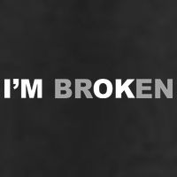 I'm Broken, I'm Ok Inspirational Golf Towel