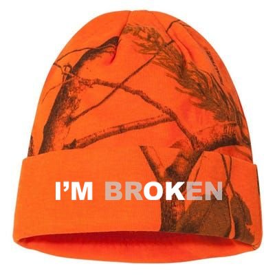 I'm Broken, I'm Ok Inspirational Kati Licensed 12" Camo Beanie