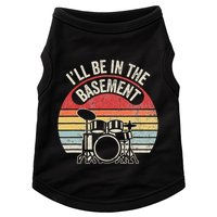 ILl Be In The Basement Drum Set Retro Vibe Doggie Tank