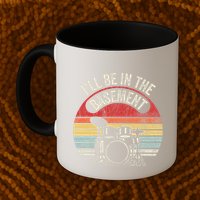 ILl Be In The Basement Drum Set Retro Vibe Mug