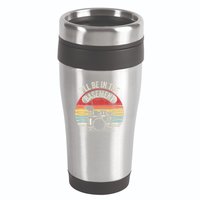 ILl Be In The Basement Drum Set Retro Vibe 16oz Travel Tumbler