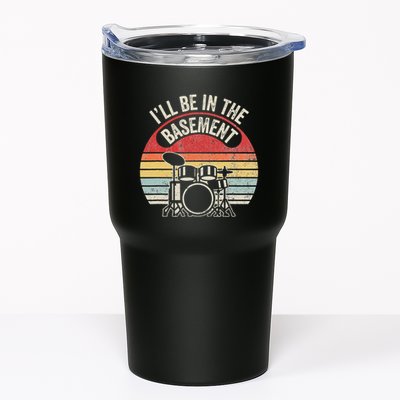 ILl Be In The Basement Drum Set Retro Vibe Tumbler